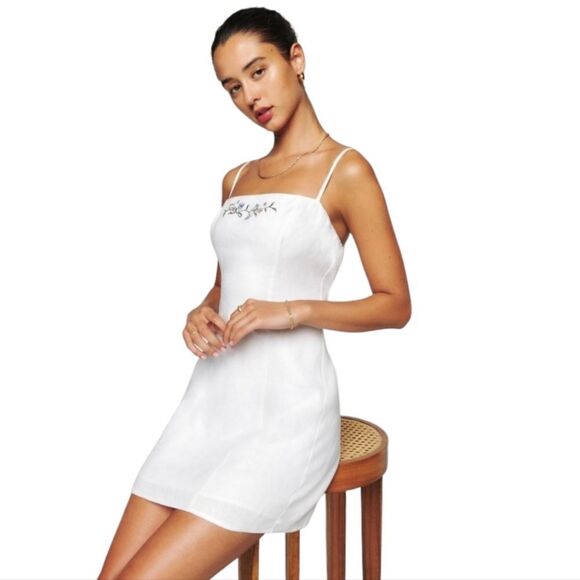 NWT🏷️Reformation Tovianna Linen Dress Size 8 - Picture 5 of 5